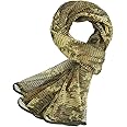 Fousam Sniper Veil,Camo Mesh Net Tactical Scarf for Hunting Shooting Wild Photography Military Outdoor Activities