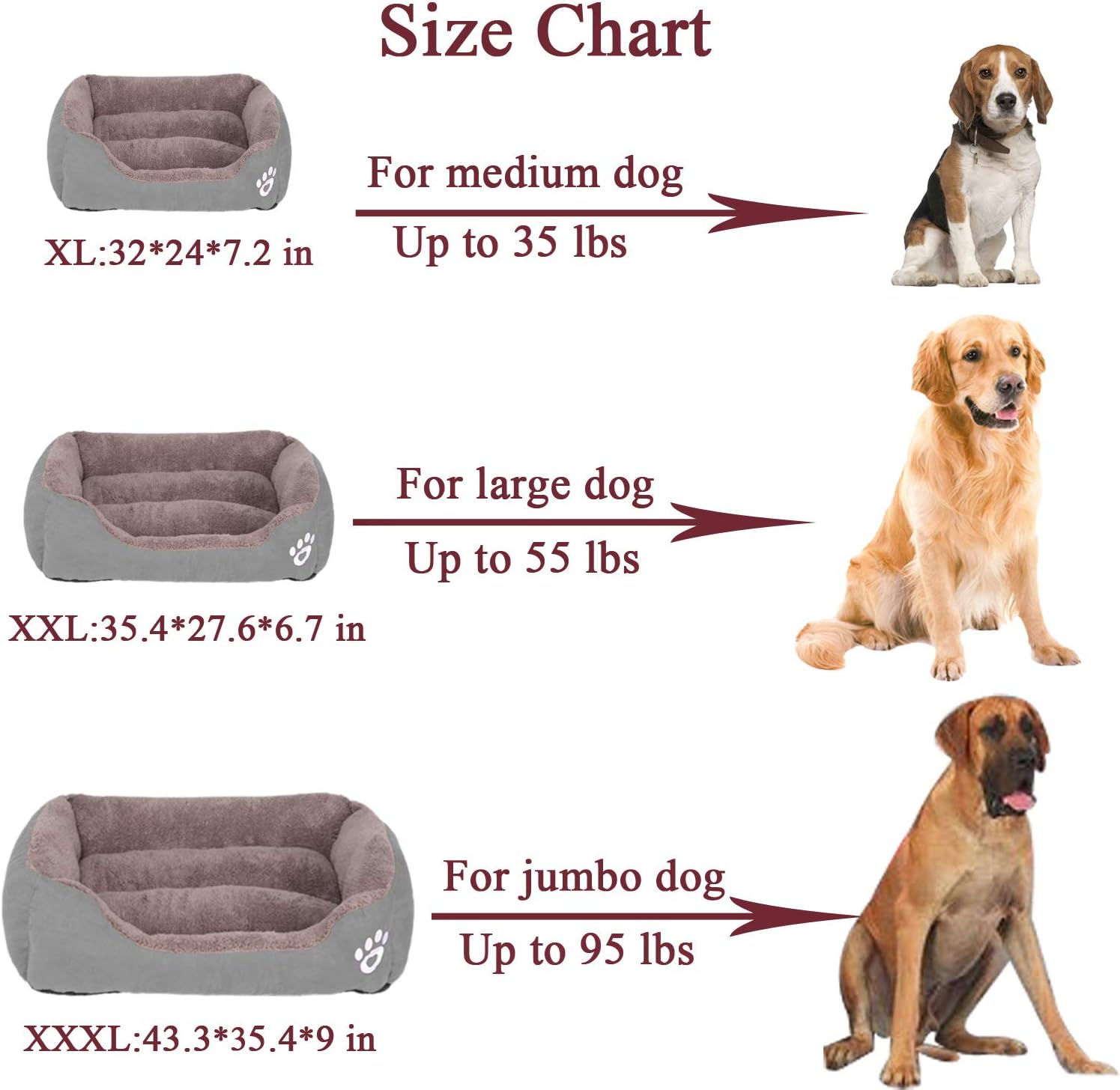 Utotol FRISTONE Dog Beds for Medium Dogs, Washable Pet Sofa Bed Firm Cotton Breathable Soft Couch for Small Puppies Cats Sleeping Orthopedic Beds : Pet Supplies