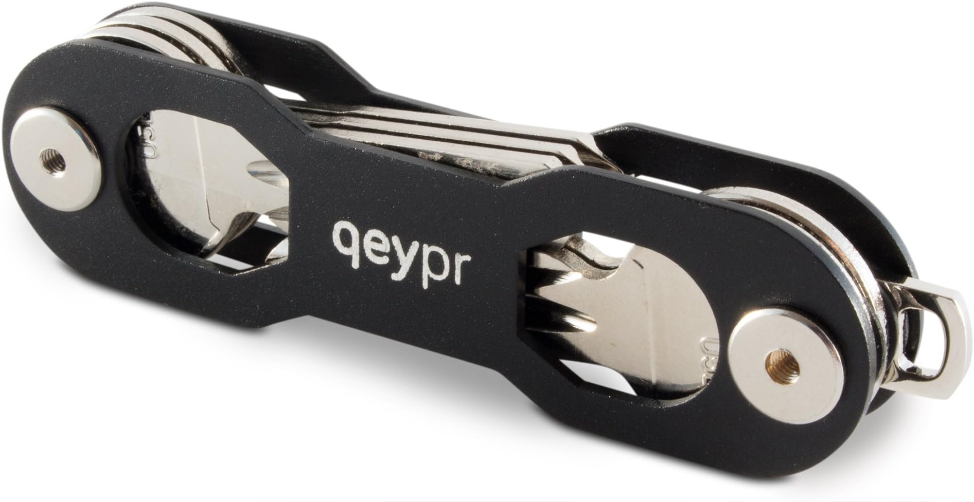 qeypr INTRODUCTORY OFFER (70% OFF) - Your KEY ORGANIZER - Rated 5/5-STARS in Germany - Smart KEY RING and SMARTPHONE STAND For Up To 18 Keys - Aerospace Aluminium - designed in GERMANY