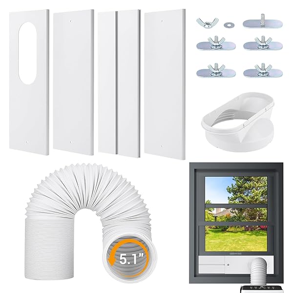 MRRIHAND PORTABLE AC VENT KIT WITH 5.1” EXHAUST...