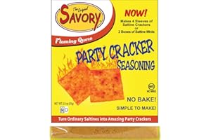 SAVORY FINE FOODS Savory Saltine Seasoning, 1.4 Ounce, Flaming Queso, 1 Pack