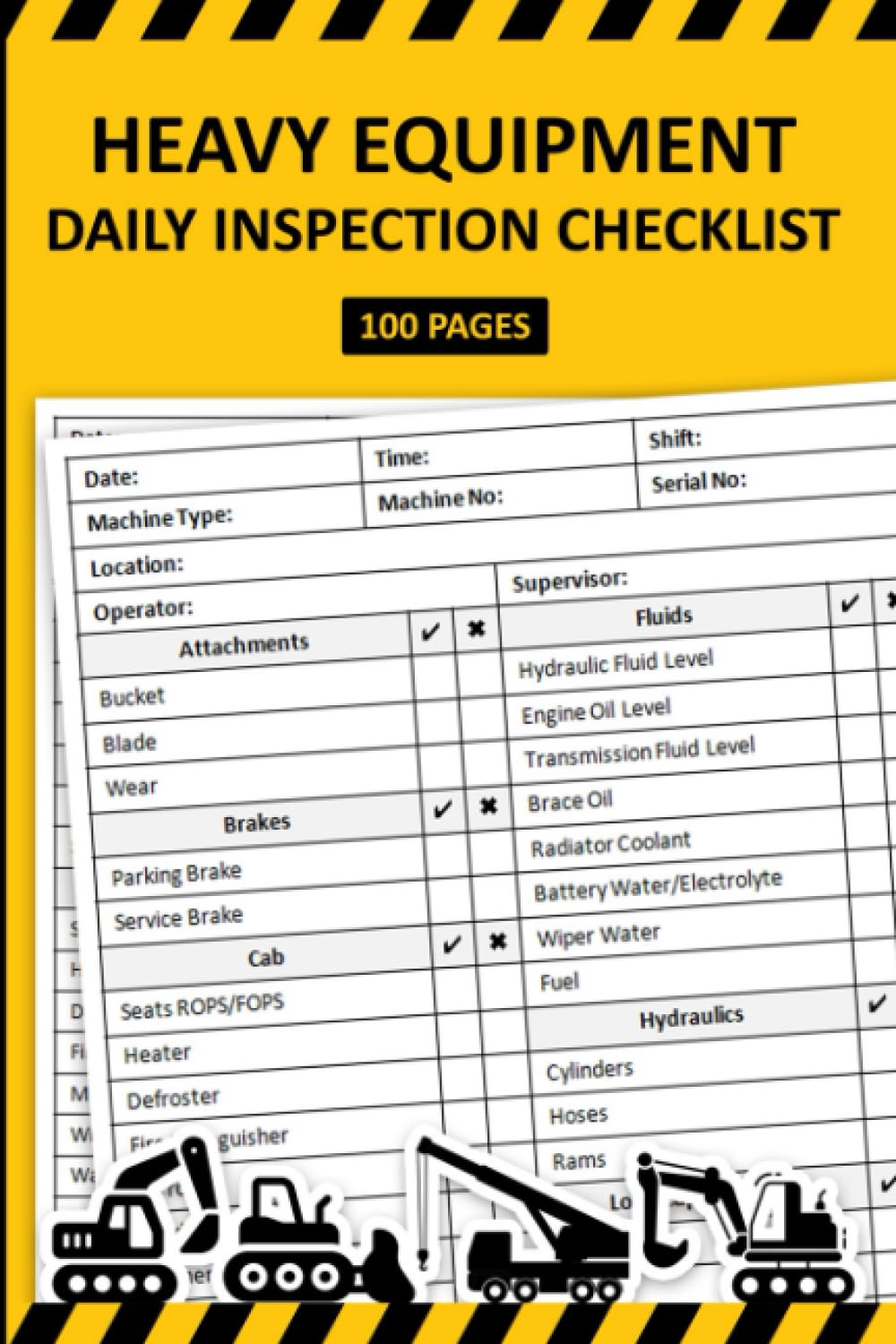 Mua Heavy Equipment Daily Inspection Checklist Heavy Equipment PreUse
