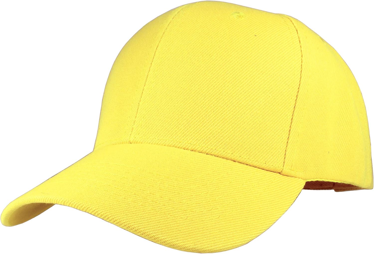 Gelante Plain Blank Baseball Caps Adjustable Back Strap Wholesale Lot 6 Pack (Yellow) at  Men’s Clothing store