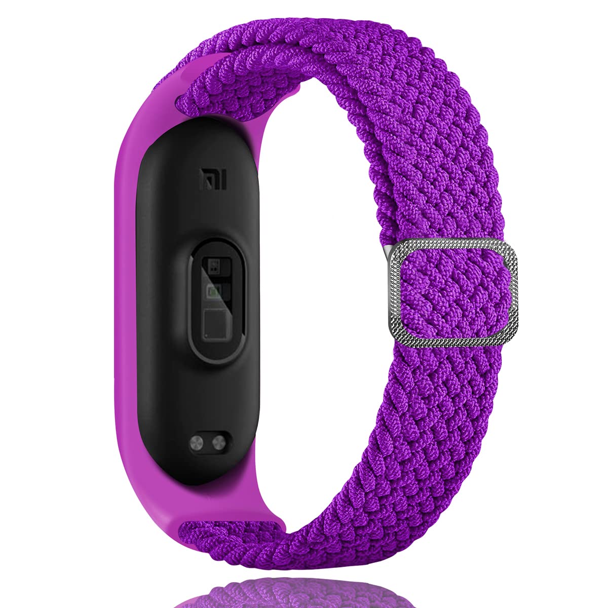 Keecuty Nylon Bracelet for Mi Band 6/5/4/3 Bracelet Elastic Fabric Braided Soft Nylon Sports Bracelets Elasticity Breathable Expandable Watch Strap for Mi Band 6/5/4/3 — image 1