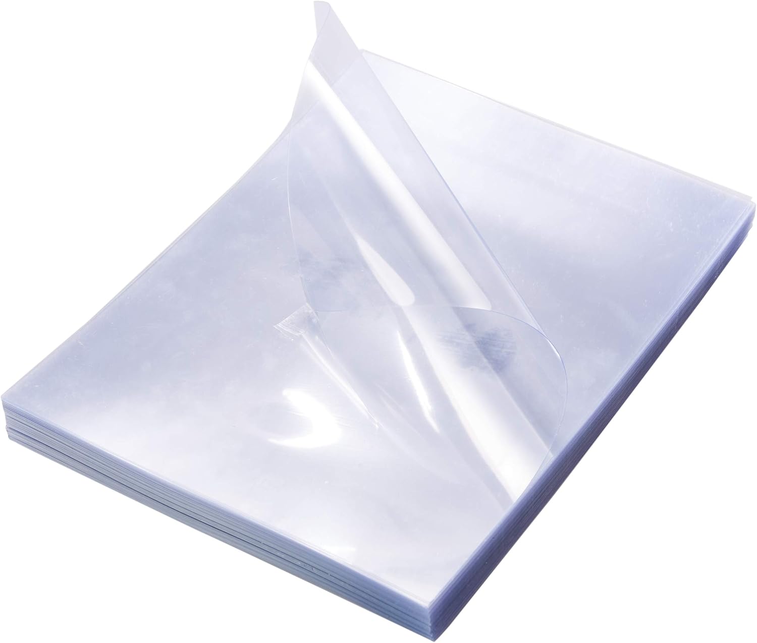 Clear Presentation Cover – 100-Pack Transparent Binding Cover, PVC Report Cover for Business Documents, School Projects, 10-Mil, Clear, 8.5 x 11 Inches : Office Products