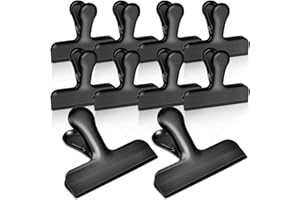 MAGXCENE Bag Clips, 10 Pack Stainless Steel Chip Clip for Food Storage, Food Clips Heavy Duty Clamp Clip Snack Clip for Offic