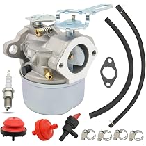 Carburetor Replacement For Tecumseh 5HP 4HP Engine - Fits Craftsman, MTD Snowblower Models 640084, 632107 With Gasket & Tool