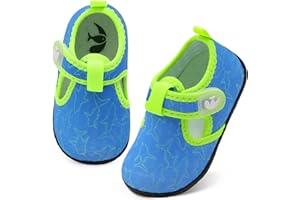 FEETCITY Boys Girls Water Shoes Kids Aqua Socks Quick Dry Barefoot for Beach Swimming Pool