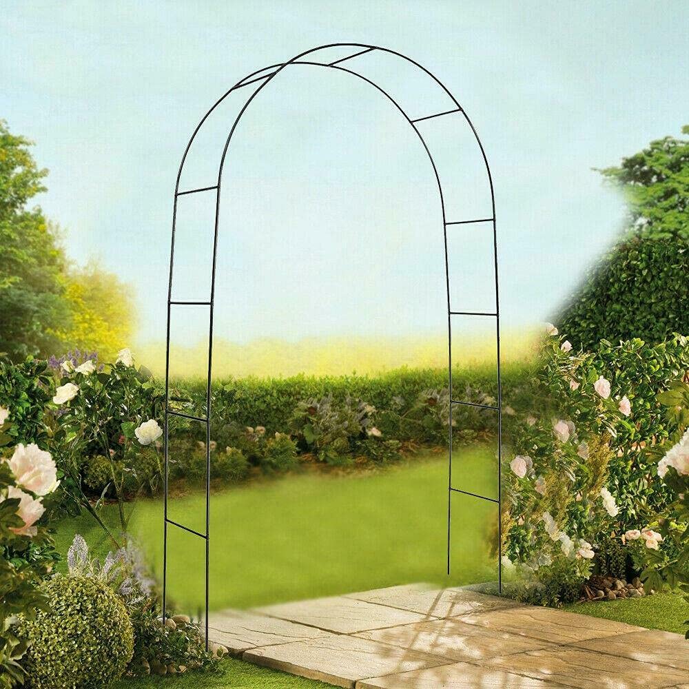 True Face Garden Arbour Arch Metal 2m Frame Arbor Climbing | Desertcart ...