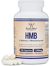 HMB Supplement, Third Party Tested, Made in USA, 120 Capsules, 1000mg per serving, 500mg per capsule.