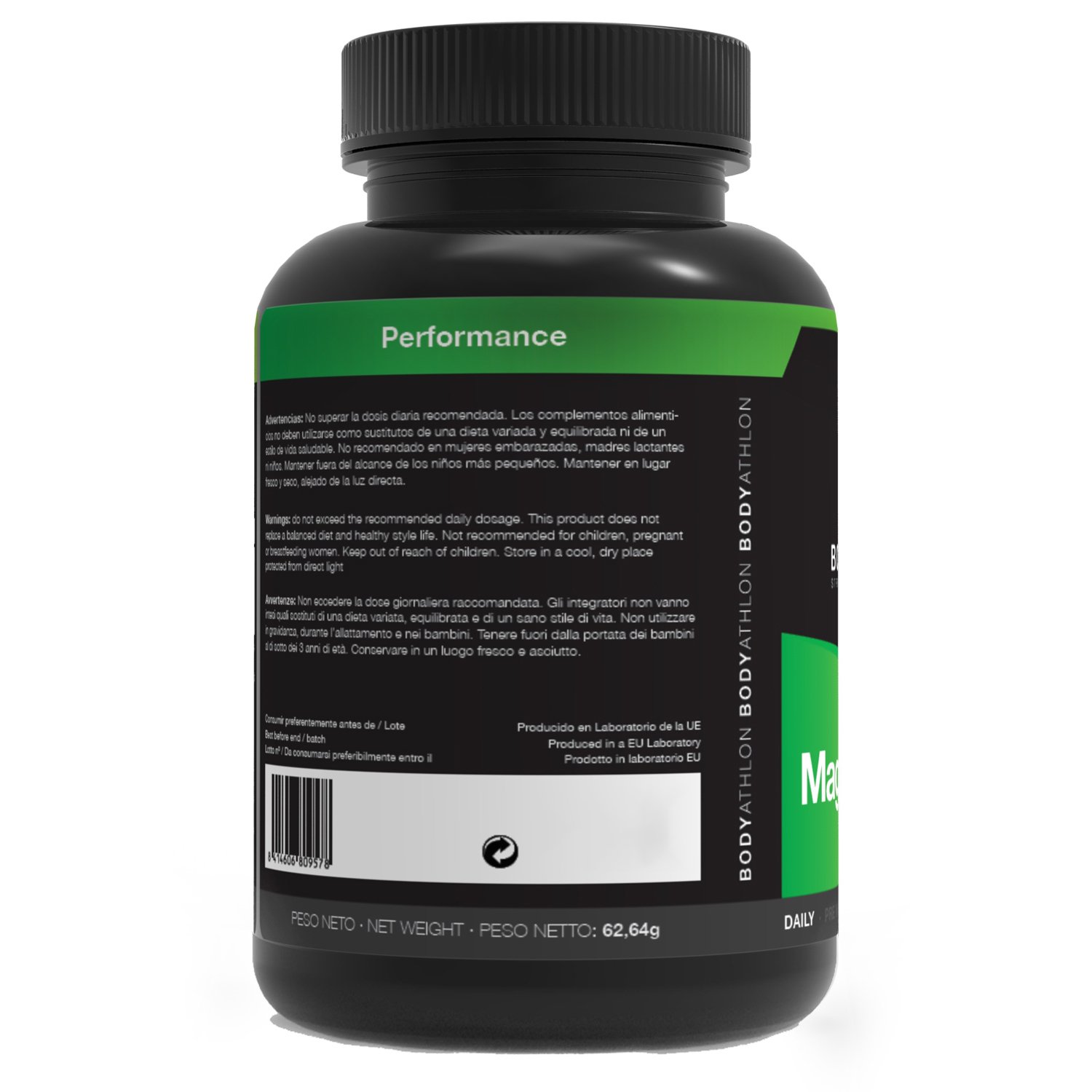 Bodyathlon - Magnesio, 90 cápsulas, 225 mg: Amazon.es: Salud y cuidado personal