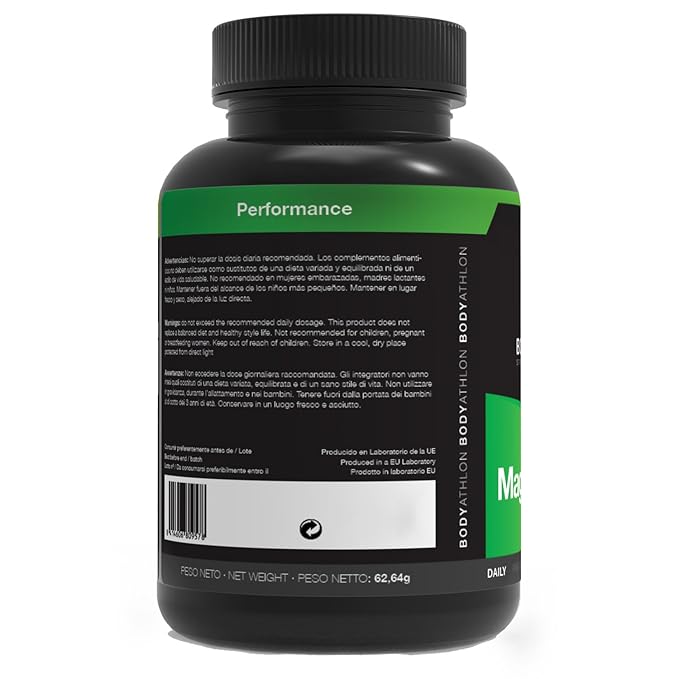 Bodyathlon - Magnesio, 90 cápsulas, 225 mg: Amazon.es: Salud y cuidado personal