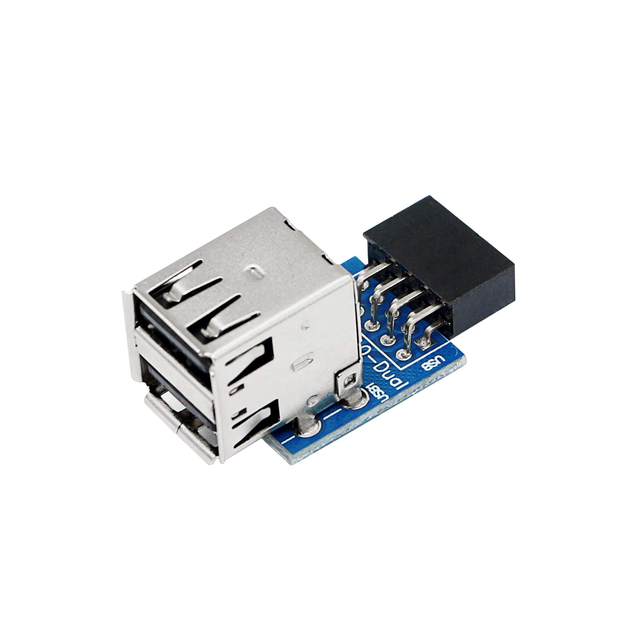 thumbnail image 2 of Innov8 9-Pin Motherboard To Dual USB 2.0 A Female Panel Mount Cable - 0.5m 2 of 5