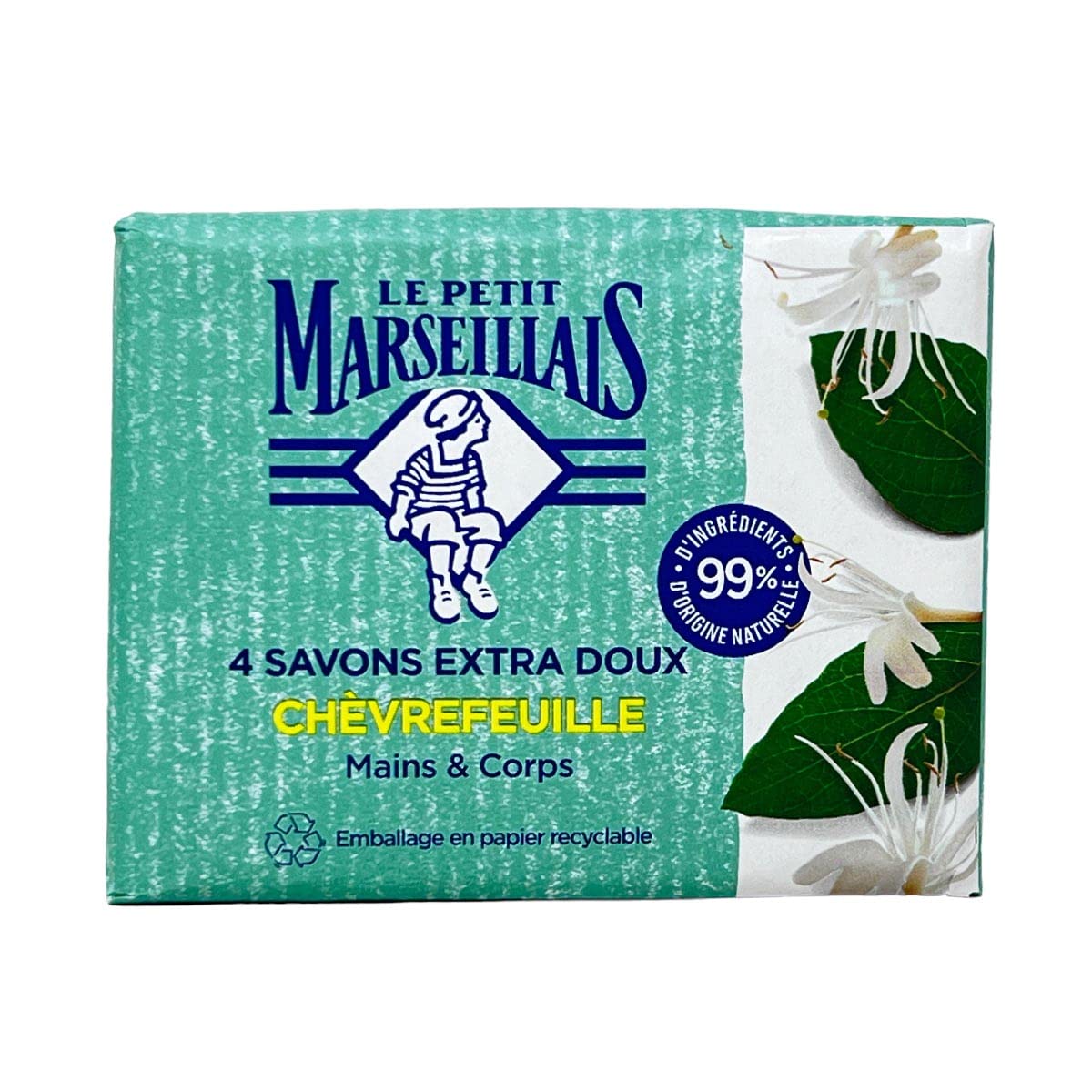 Le Petit Marseillais - Soap - 4 x 100 g - Honeysuckle