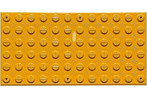 Sandbaggy ADA Warning Pads (ADA Compliant) - Truncated Domes - Surface Mount Installation - UV Protected (1, Yellow, 1' x 2')