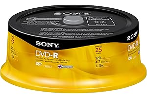Sony 25DMR47RS4 16x DVD-R Recordable, 25 Disc Spindle