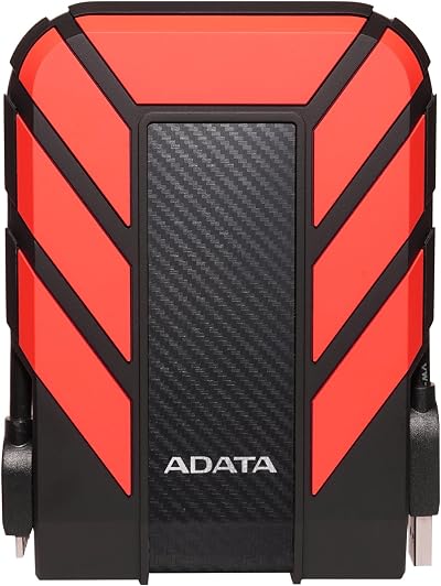 ADATA Dashdrive Durable HD710 Pro External Hard Drive 1TB USB 3.1 Red