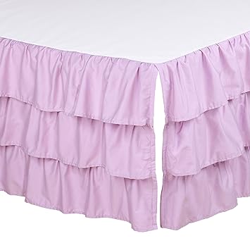 lilac crib skirt