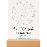 Custom Star Map by Date - Personalized Constellation Map Night Light Wedding Date Night Anniversary Couple Gifts for Him Custom StarChart, Valentines Day