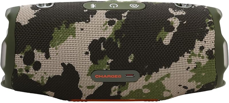 JBL Charge 6, alto-falante Bluetooth sem fio portátil, bateria de 28h, resistência à água IP68, à prova de poeira e queda, som Pro com AI Sound Boost, compatível com Auracast, multicolor
