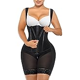 SHAPERX Fajas Colombianas Shapewear for Women Tummy Control Body Shaper Postpartum Butt Lifter with Zipper and Hooks