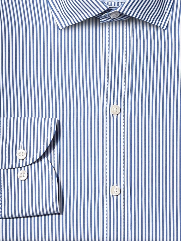  Brand - BUTTONED DOWN Men's Slim Fit Stripe Dress Shirt, Supima Cotton Non-Iron: Clothing