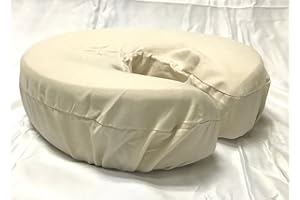 Therapist's Choice® Premium Deluxe Microfiber Massage Table Face Cradle Covers, 4pcs per Package (Natural)