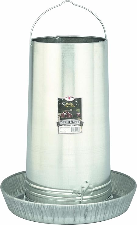 Amazon Com Little Giant17 Inch Galvanized Hanging Poultry Feeder