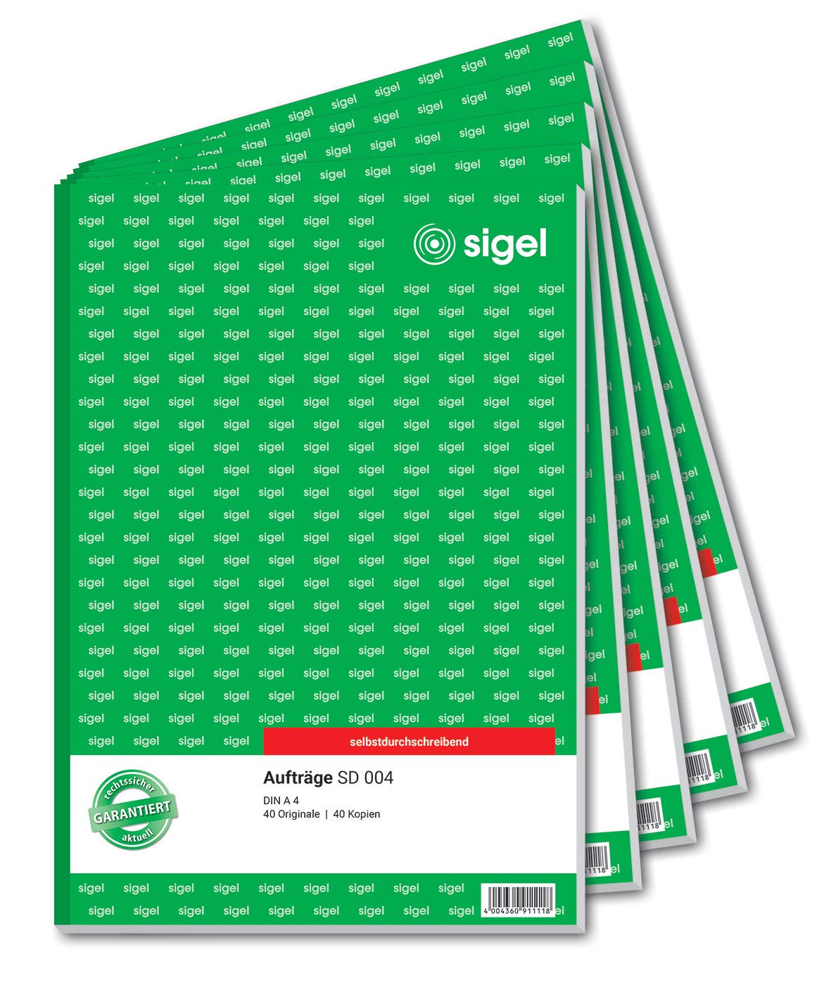Sigel SD001 Application, Set of 2, A5 2 x 40 Pages, Non-Carbon Writing 5 piece