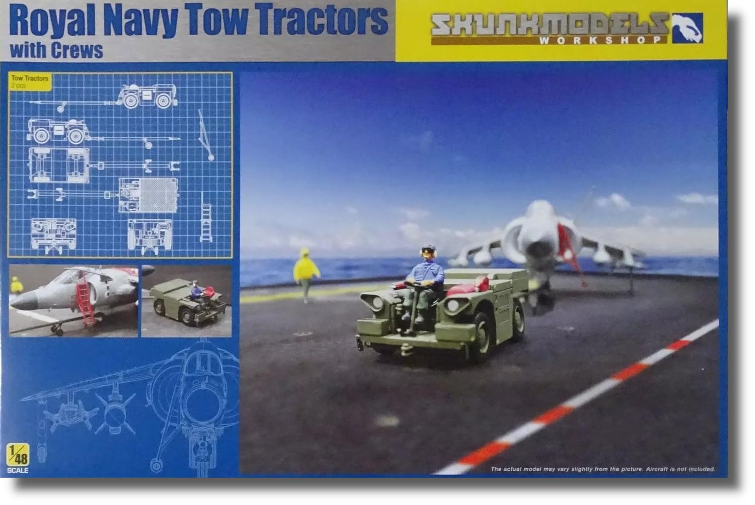 Skunk Model Workshop SW 48017 – Model Kit Royal Navy Tow Tractors with Crews
