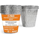 NUPICK BAC407 Grease Bucket Liner Compatible for Traeger Pro Series | Fit for Traeger Pro 575/780, 22/34 Series, Ironwood 650/885 Grills, Grill Accessories for Traeger, 4.9" x 4.5", 15 Pack