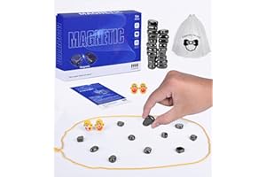 Table Top Magnet Game Toy Magnetic Stone Board Chess Game Educational Checkers Game Toy for Family Christmas Party Portable M