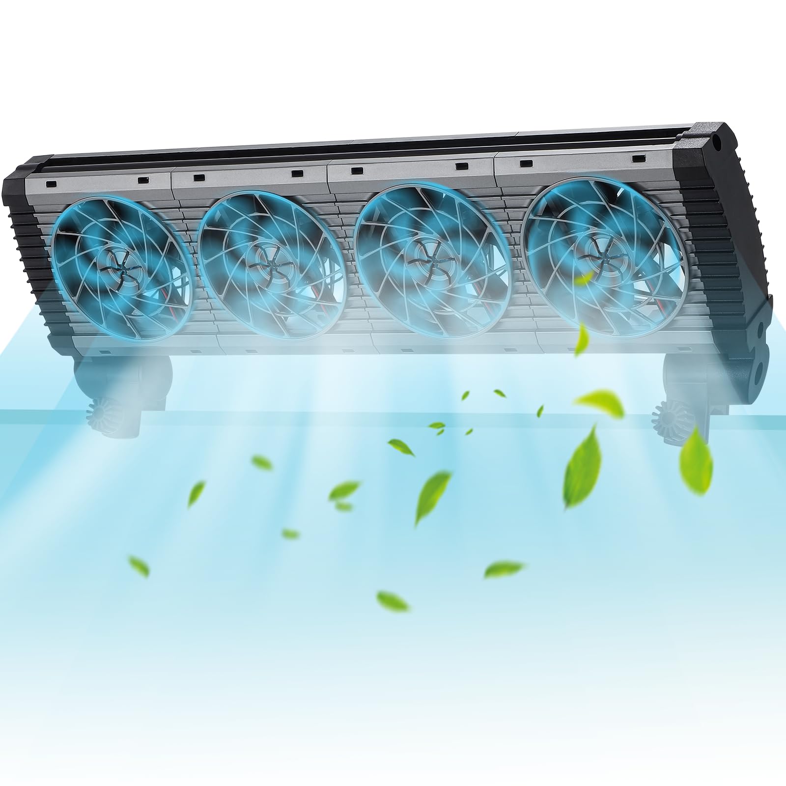 Photo 1 of BAOSHISHAN Aquarium Chiller Fan, Powerful Fish Tank Cooling Fan with Adjustable 5 Speed Controller 5 Timer Setting, 180° Rotation Aquarium Cooler Fan Quiet for Tank Home Office
