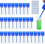 ZHENGYYUU 30x 15ML Specimen Cups Urine Stool Sample Test Tubes with Spoon Lid view 1