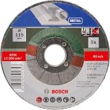 Bosch 5-Piece Cutting Disc Set with Depressed Centre 115 mm D view 3