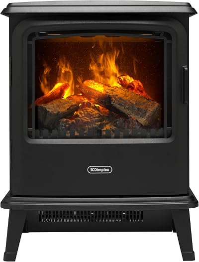 Dimplex Bayport Optimyst Electric Stove Fire Water Vapour Lifelike Flame Black
