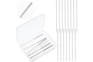 Snag Repair Needle, Repair Knits and Woven Tool, Snag Nab it Tool, Mabor 15Pcs Leather Craft Sewing Stitching Needle with Case for Woven Knitted Cloth Garments Drapes
