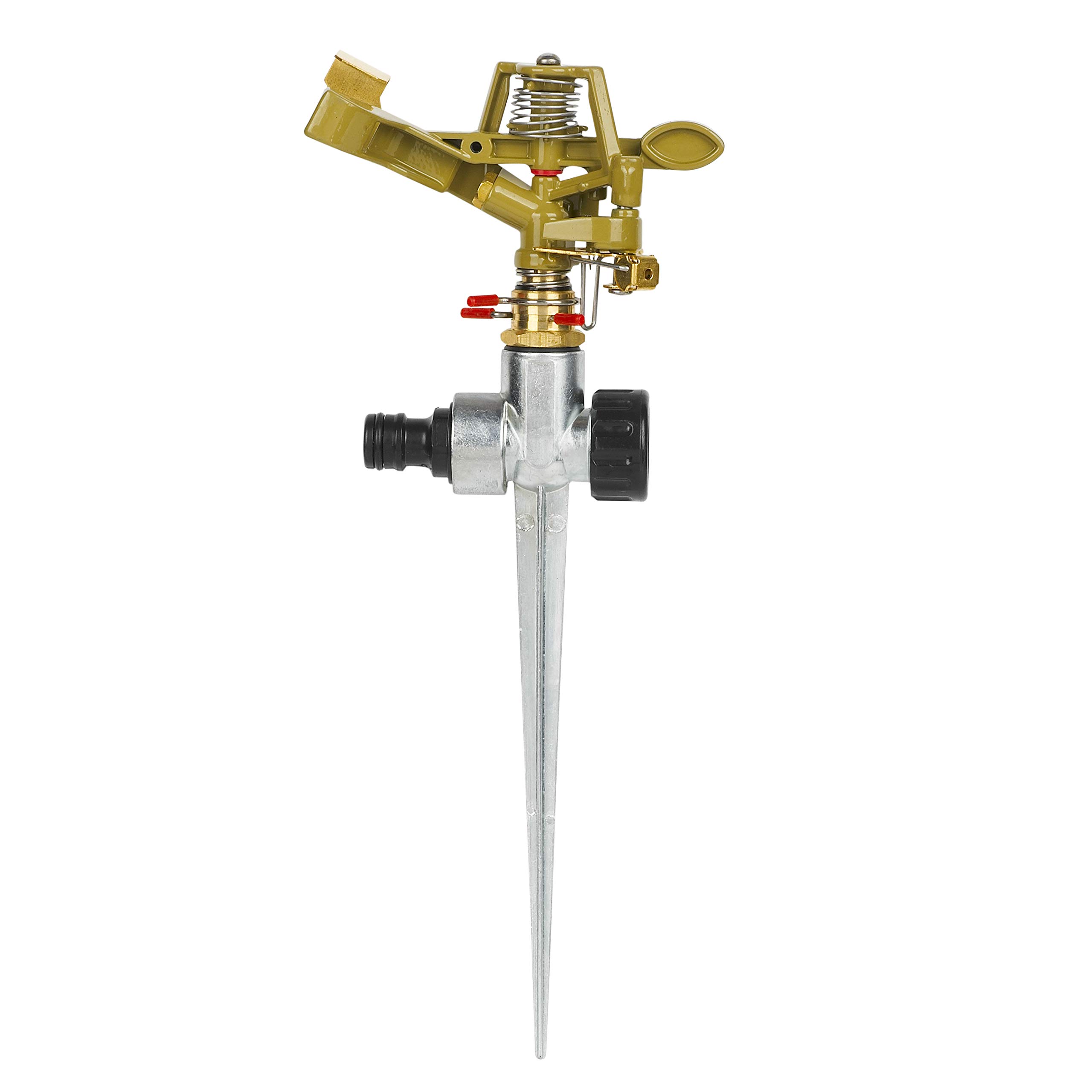 Bambelaa! Sprinkler Metal Large Area Pulse 280° Degrees 1/2 Inch Irrigation Garden