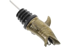 NUOBESTY Shark Wine Mouth Alloy Pourer for Wine Bottle Animal Head Household Use