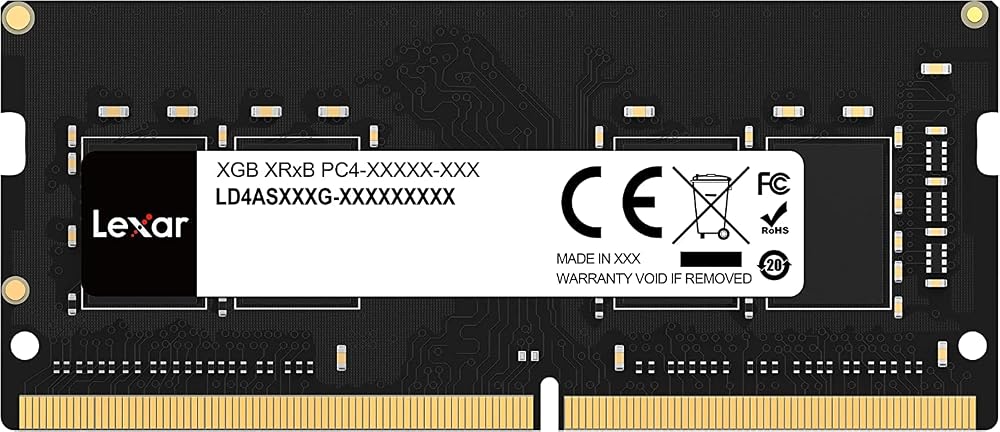 Lexar 8GB DDR4 SODIMM 3200 Laptop Memory 260-Pin LD4AS008G-B3200GSST