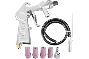 Yaetek Air Sand Blaster Kit Blasting Grit Shot Sandblaster Siphon Feed Gun Nozzle Tube Rust Remove Abrasive Sand Blasting wit