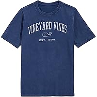 NWT Vineyard Vines Performance Mens Small Blue USA Harbor Flag Whale T-Shirt Tee