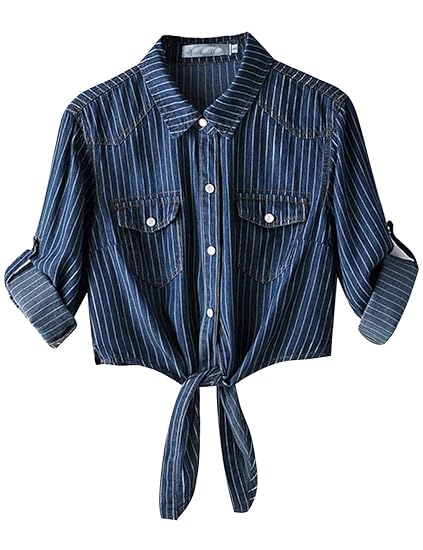 denim knot shirt