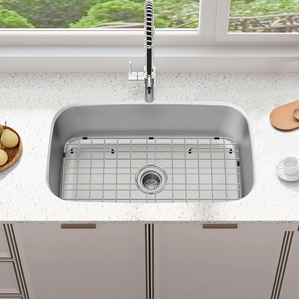 STAINLESS STEEL SINK GRID AND PROTECTORS FOR BOTTOM OF KITCHEN SINK,24″ X 12″ SINK PROTECTOR