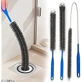 Drain Brush and Drain Cleaner Sink Snake Tools | Flexible Drain Hair Drain Clog Remover Tool, Long Pipe Drain Cleaning Brush, For Drain Flies, For Home Sink Overflow