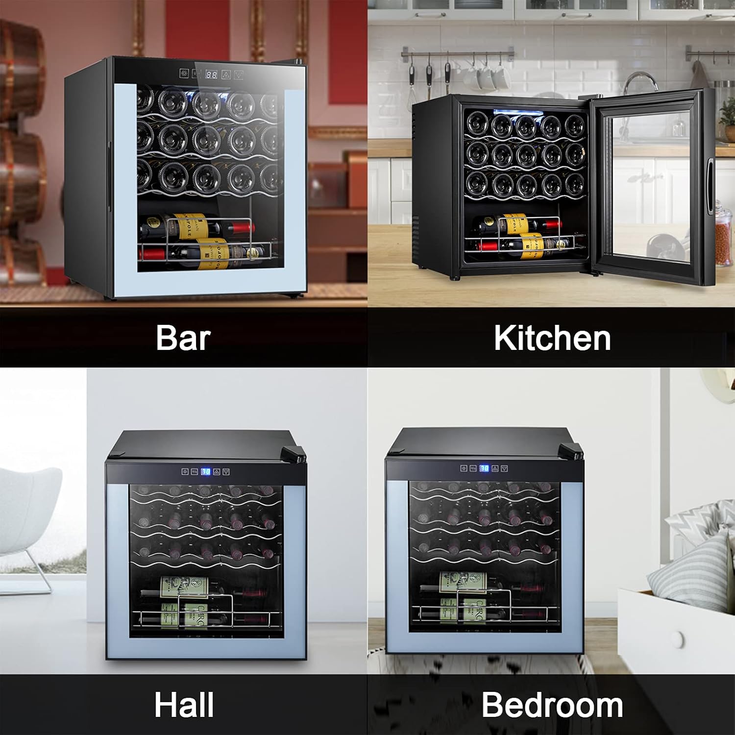 Beverage Cooler, Wine Bottle 19 Refrigerator Wine Vaykold Refrigerator