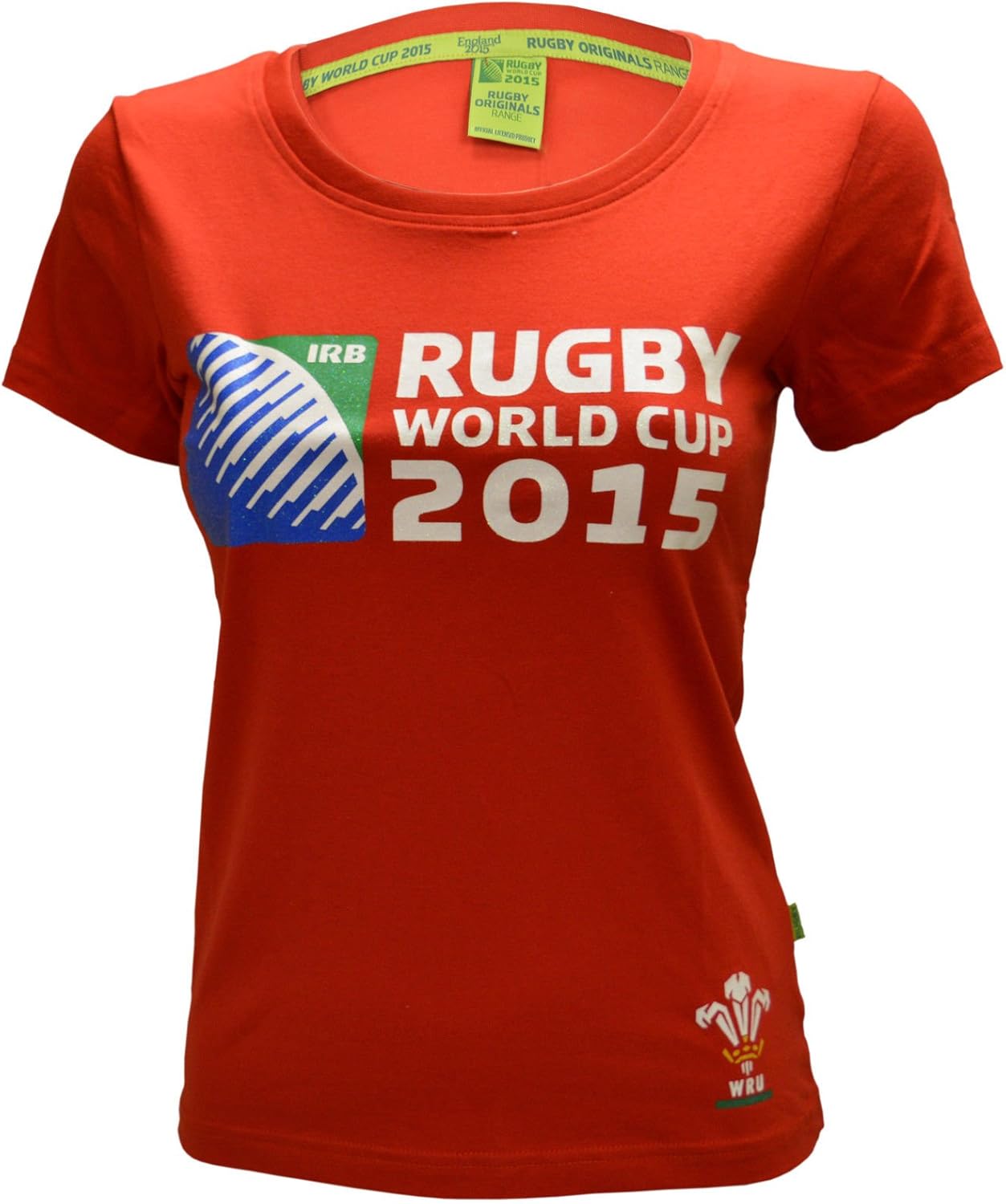 [Red, 2022] Ladies Wales Original WRU Rugby World Cup 2015 Skinny FIT