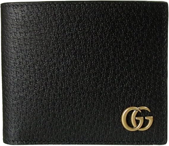 Amazon Co Jp グッチ 二つ折り財布 メンズ 札入れ 小銭入れなし カーフレザー ブラック Djt 1000 並行輸入品 服 ファッション小物