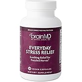 BRAINMD Dr Amen Everyday Stress Relief - 120 Capsules, Pack of 2 - Promotes Relaxation & Focus - Non-Drowsy - Gluten Free - 60 Total Servings