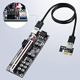 MZHOU PCIE Riser 1x to 16x VER011-PRO GPU Mining Powered Adapter Card 2 Pack view 3